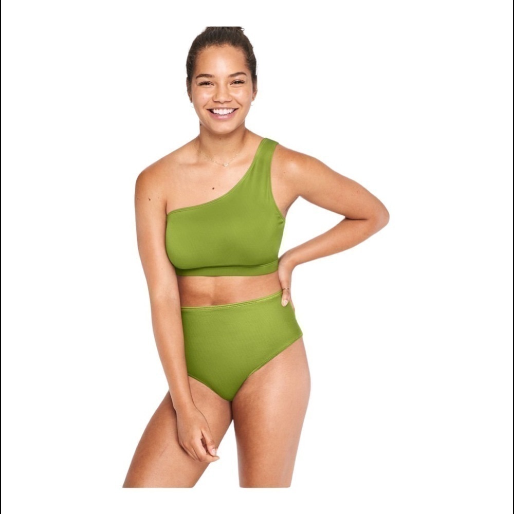 ♥️victoria Secret♥️ SWIM HIGH WAIST BIKINI BOTTOM size (Medium)